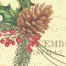 Pine Cones Collage Christmas Paper ~ Kartos Italy